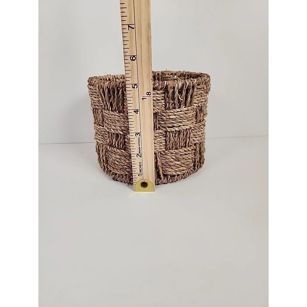 Set of 3 Woven Seagrass Wicker Baskets 5